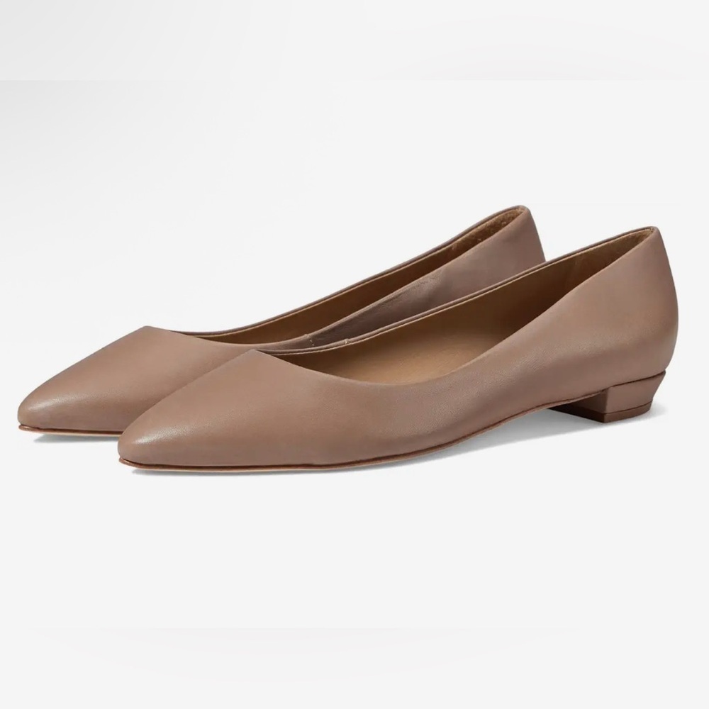 Bernardo Fritz Women's Beige Ballet Flats Pointed Toe Size 8.5 - Picture 2 of 11